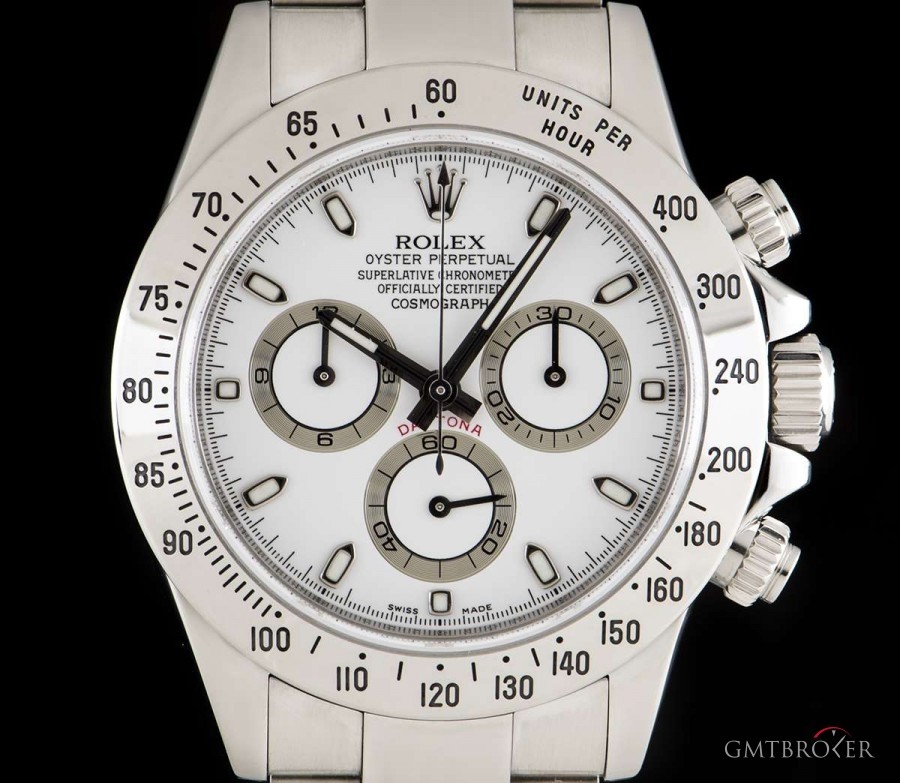 Rolex Cosmograph Daytona Gents Stainless Steel White Dia 116520 810554