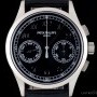 Patek Philippe Chronograph Gents 18k White Gold Black Dial BP 517