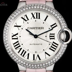 Cartier Ballon Bleu Ladies 18k White Gold Silver Dial Diam WE900651 831263