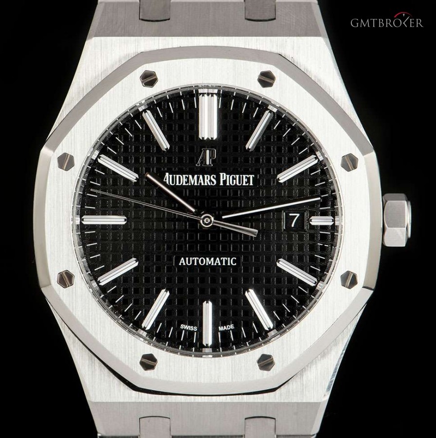 Audemars Piguet Royal Oak Gents Stainless Steel Black Dial 15400ST 15400ST.OO.1220ST.01 814046