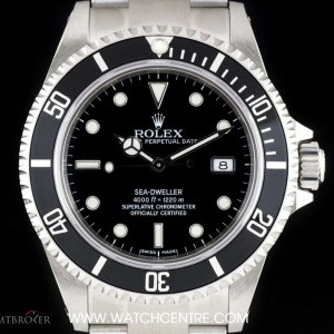 Rolex Stainless Steel Black Dial Sea-Dweller NOS Gents B 16600 747617