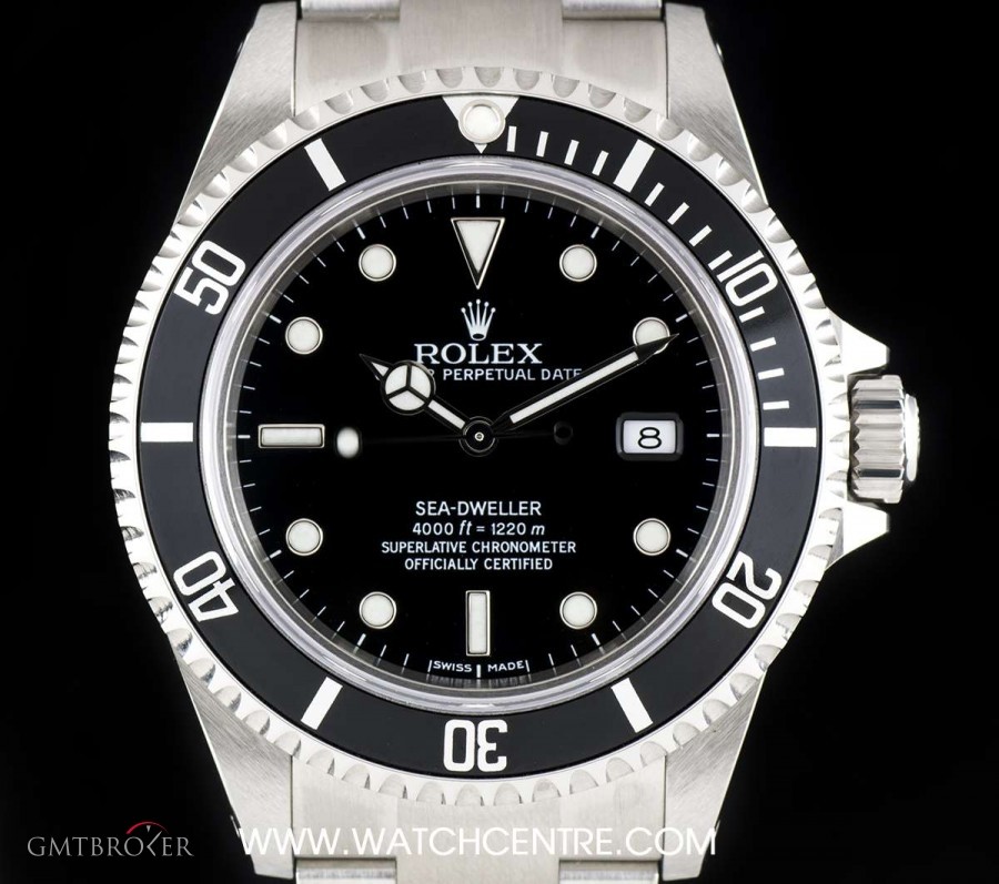 Rolex Stainless Steel Black Dial Sea-Dweller NOS Gents B 16600 747617