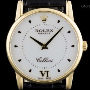 Rolex Cellini Gents 18k Yellow Gold Silver Dial BP 51168 5116/8 809234