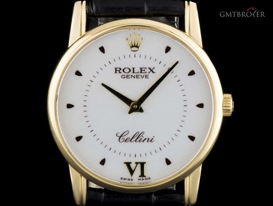 Rolex Cellini Gents 18k Yellow Gold Silver Dial BP 51168 5116/8 809234