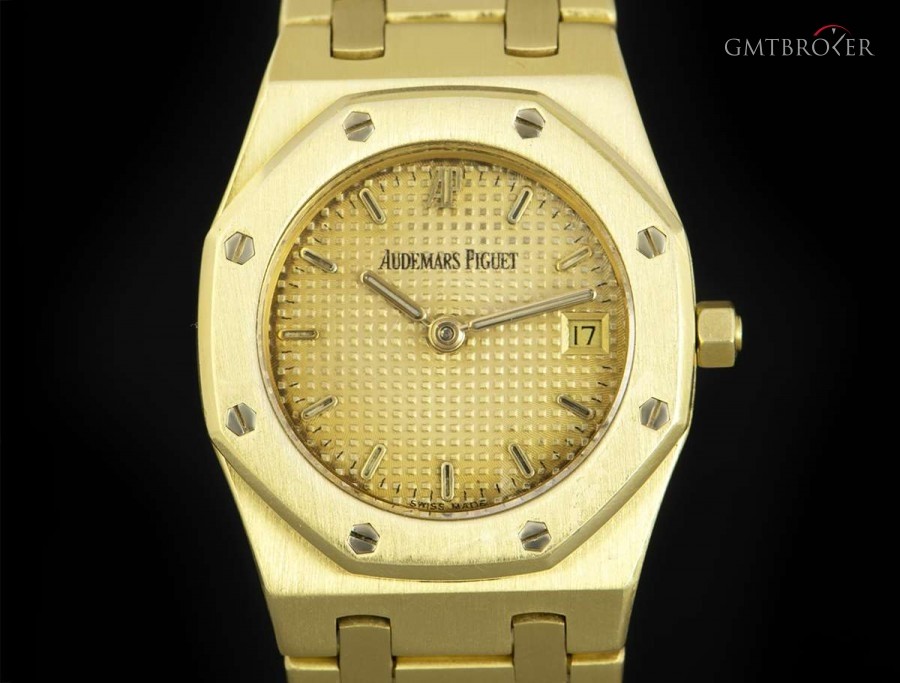 Audemars Piguet Royal Oak Ladies 18k Yellow Gold Champagne Dial 66 66270.722 835924