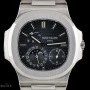 Patek Philippe Unworn Nautilus Gents Stainless Steel Black-Blue D