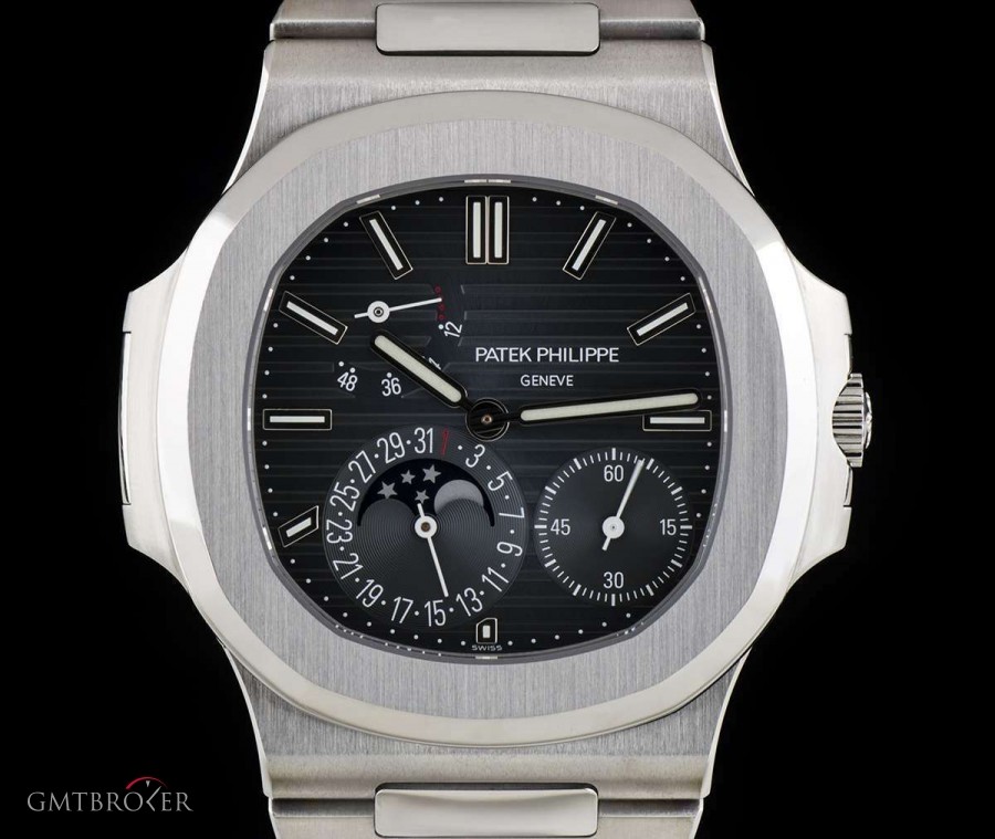 Patek Philippe Unworn Nautilus Gents Stainless Steel Black-Blue D 5712/1A-001 848612
