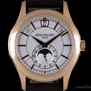 Patek Philippe Annual Calendar Moonphase Gents 18k Rose Gold Whit 5205R-001 811526