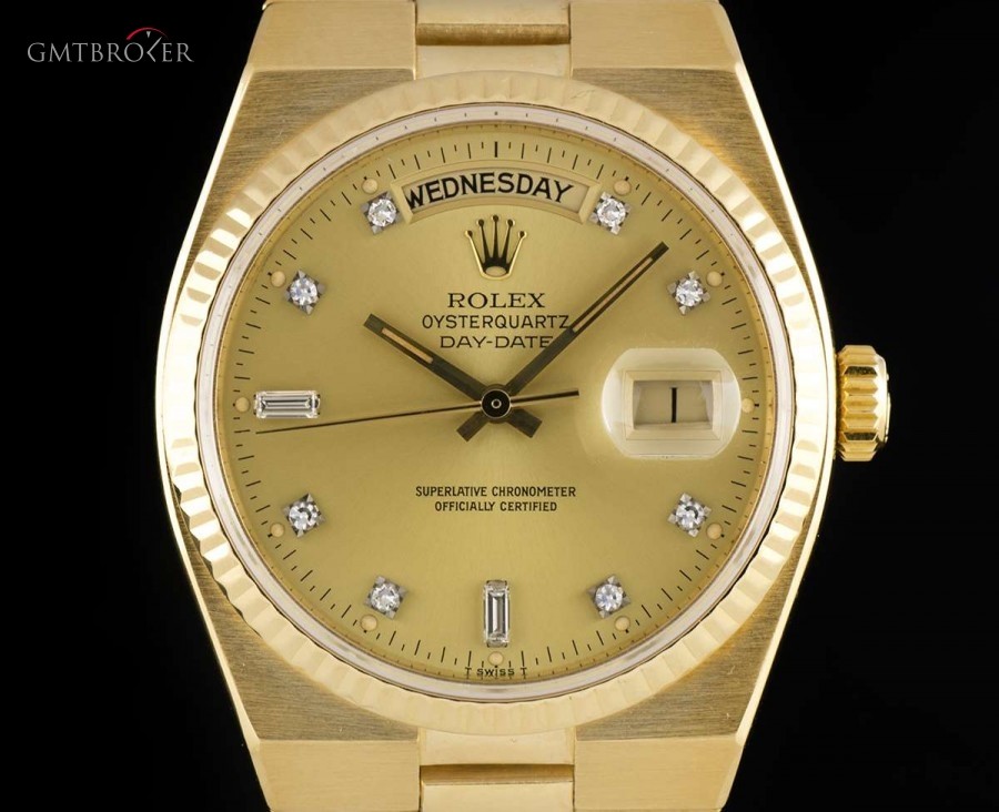 Rolex Oysterquartz Day-Date Gents 18k Yellow Gold Champa 19018 799215
