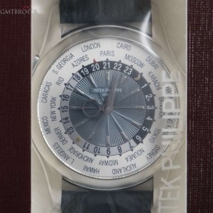 Patek Philippe Rare Double Sealed World Time Gents Platinum White 5130P-001 843025