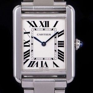 Cartier Tank Solo Ladies Stainless Steel Silver Dial BP W5 W5200013 820466