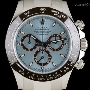 Rolex Daytona Platinum Ice Blue Dial Brown Ceramic Bezel 116506 830066