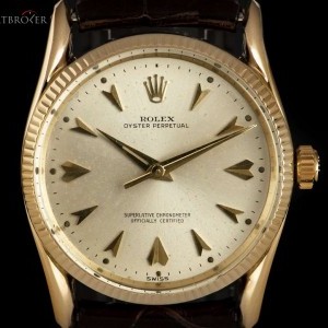 Omega Oyster Perpetual Vintage Gents 14k Yellow Gold Sil 1011 819296