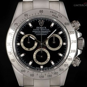 Rolex Cosmograph Daytona Gents Stainless Steel Black Dia 116520 831149