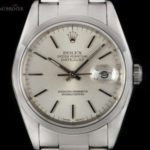 Rolex Datejust Gents Stainless Steel Silver Dial BP 1620 16200 839767