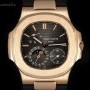 Patek Philippe Nautilus Power Reserve 18k Rose Gold Brown Dial BP