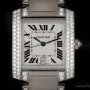 Cartier Large Tank Francaise 18k White Gold Silver Dial Di