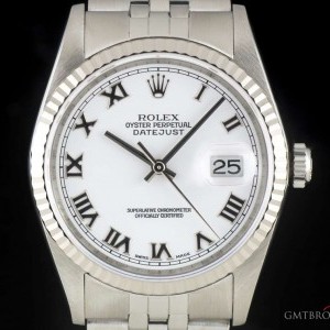 Rolex Datejust Gents Stainless Steel White Roman Dial 16 16234 762019