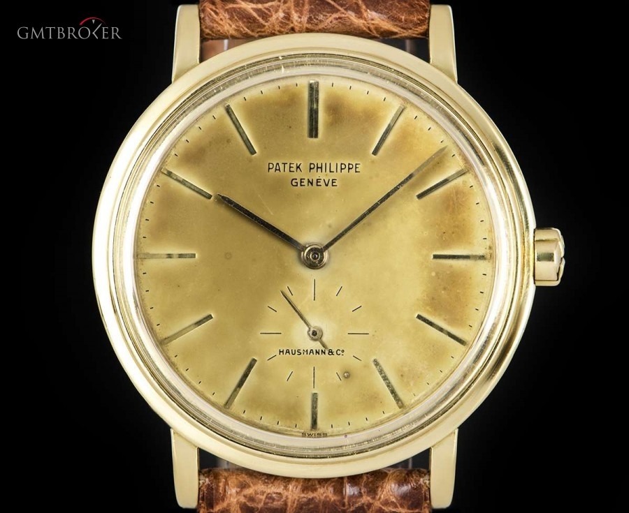 Patek Philippe Calatrava Gents 18k Yellow Gold Double Name Hausma 3429J 831410