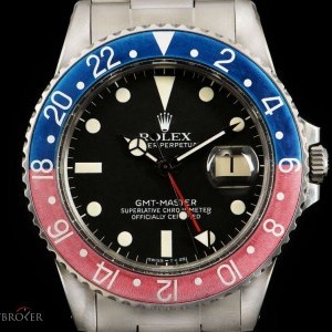 Rolex Transitional GMT-Master Vintage Gents Stainless St 16750 819503