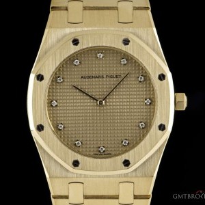 Audemars Piguet Royal Oak Mid-Size 18k Yellow Gold Champagne Diamo nessuna 811028