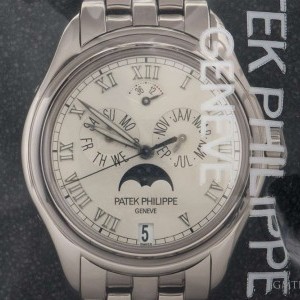 Patek Philippe Annual Calendar Gents 18k White Gold Silver Dial B 5036/1G-017 842843