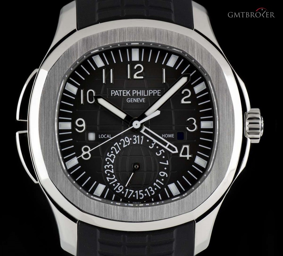Patek Philippe Unworn Aquanaut Travel Time Stainless Steel Black 5164A-001 811739