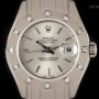 Rolex Pearlmaster Datejust Ladies 18k White Gold Silver