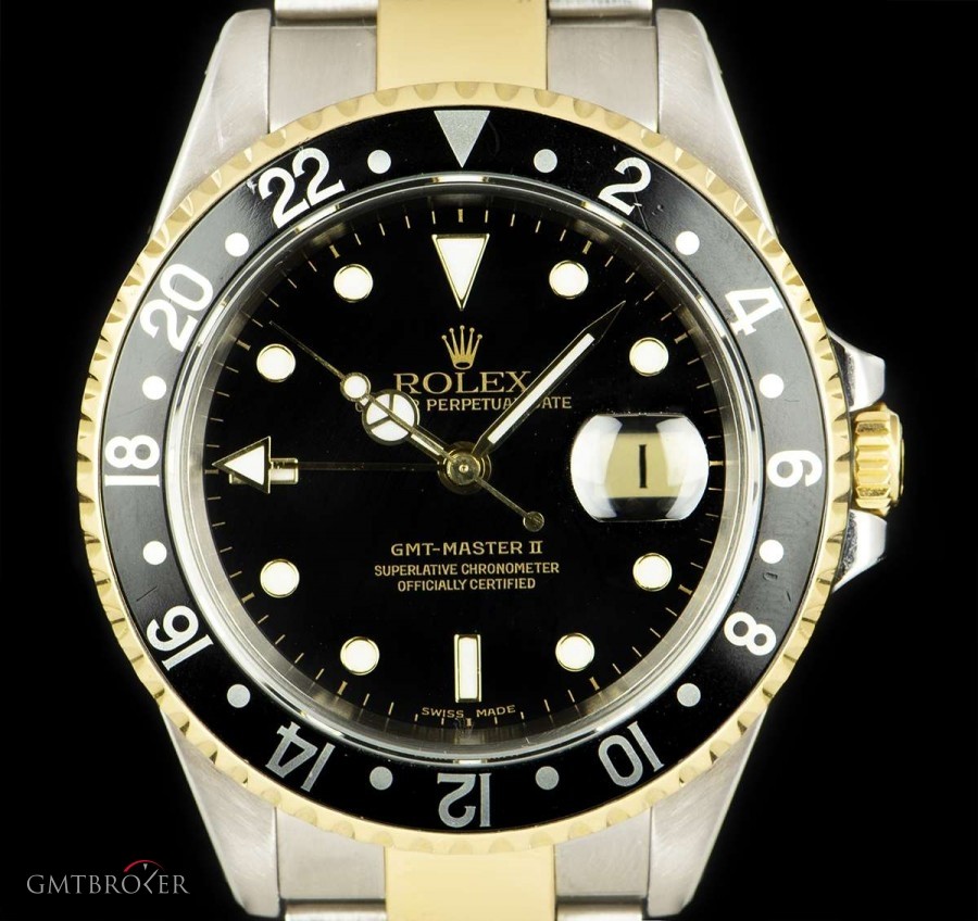Rolex GMT-Master II Gents Stainless Steel  18k Yellow Go 16713 836416