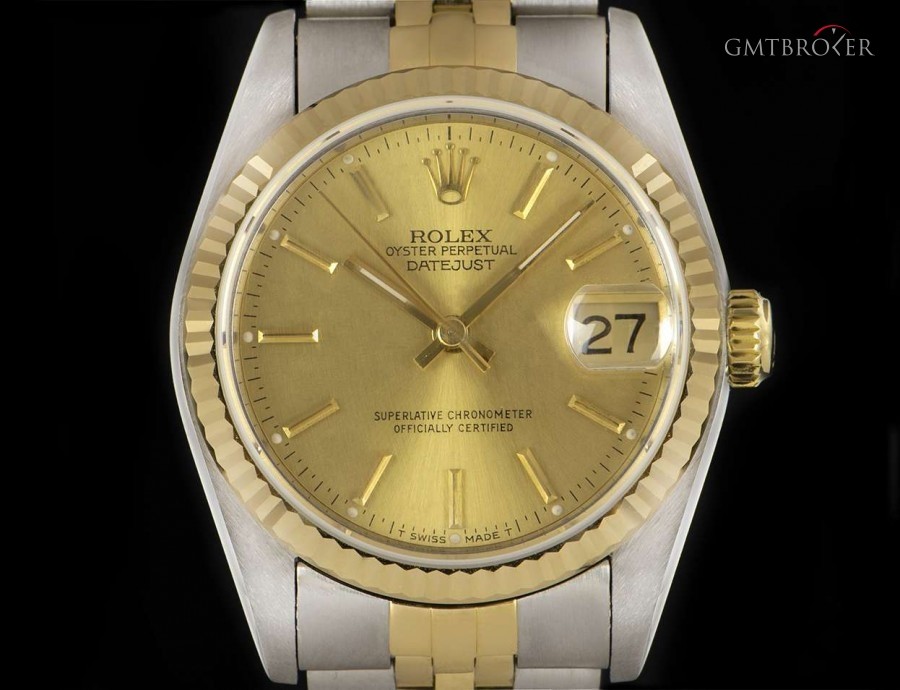 Rolex Datejust Mid-Size Stainless Steel  18k Yellow Gold 68273 832157