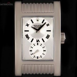 Rolex Unworn Cellini Prince NOS Gents 18k White Gold Sil 5441/9 824237