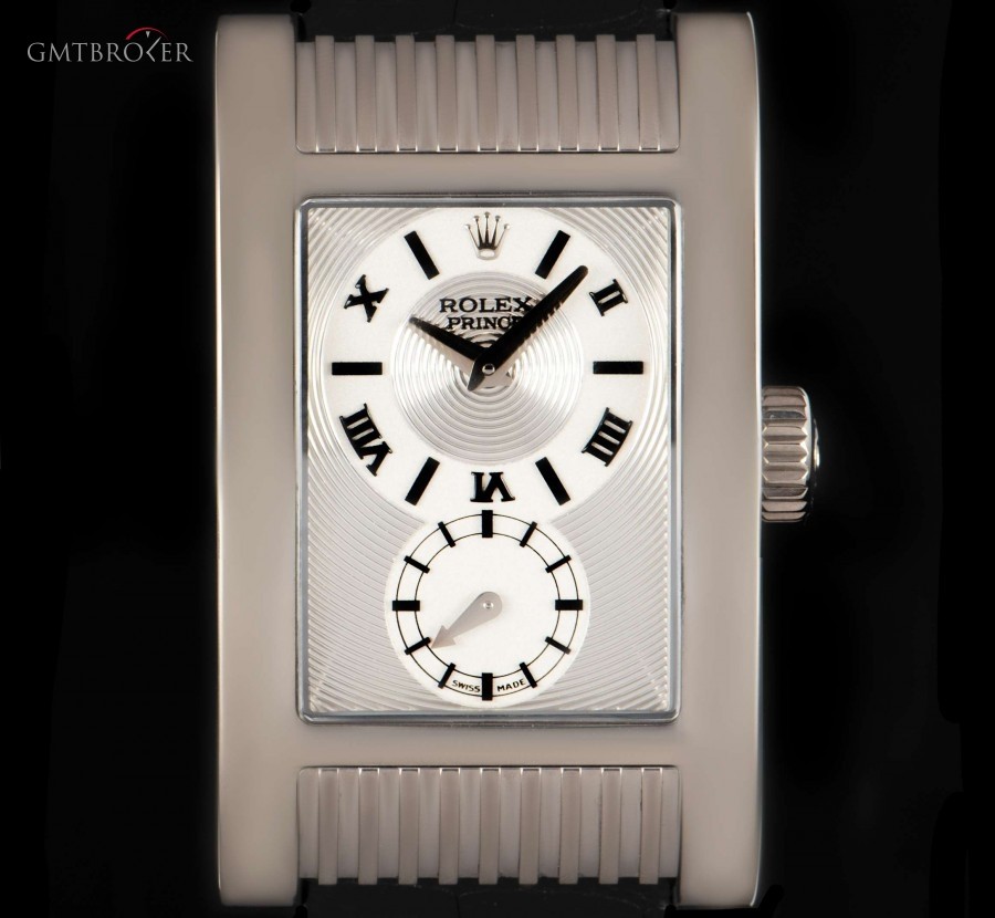 Rolex Unworn Cellini Prince NOS Gents 18k White Gold Sil 5441/9 824237