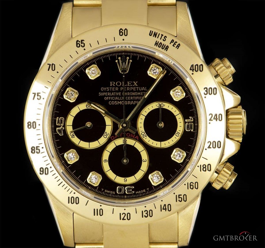 Rolex Zenith Movement Cosmograph Daytona Gents 18k Yello 16528 839434