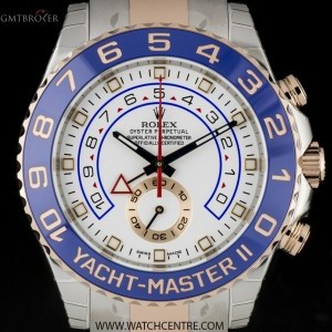 Rolex 18k SRG Unworn White Dial Yacht-Master II BP 11668 116681 228709