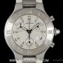 Cartier Stainless Steel Silver Dial Chronoscaph 21 Gents W