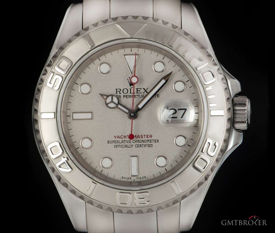Rolex Yacht-Master Gents Stainless Steel Platinum Dial 1 16622 832319