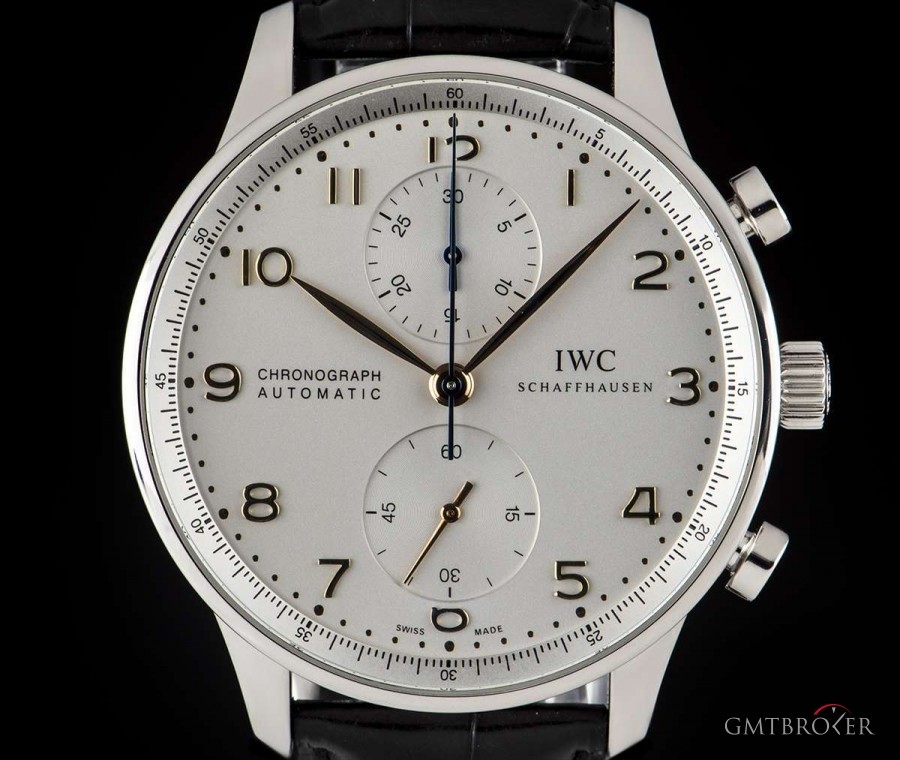 IWC Portuguese Chronograph Gents Stainless Steel Silve IW371445 831002