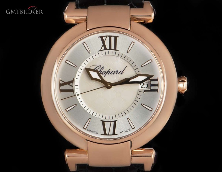 Chopard Imperiale 18k Rose Gold Ladies Silver  Mother of P 384822-5001 847787