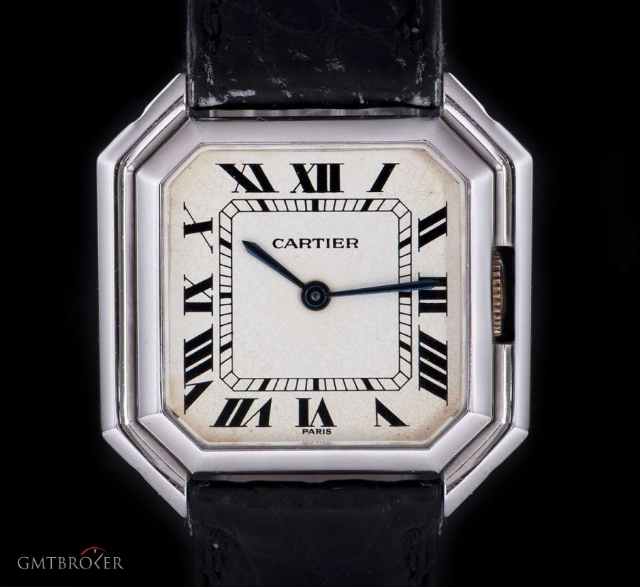 Cartier Tank Ceinture Gents 18k White Gold White Dial nessuna 844552