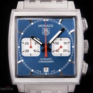 TAG Heuer Monaco Gents Stainless Steel Blue Dial BP CW2113FC CW2113.FC6183 843058