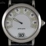 Gerald Genta Stainless Steel White Dial Retrograde Jump H