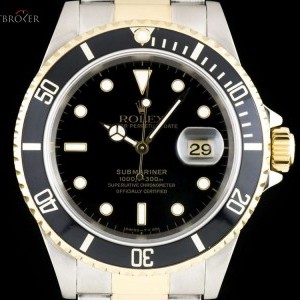 Rolex Submariner Gents Stainless Steel  18k Yellow Gold 16613LN 782972