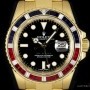 Rolex Rare GMT-Master II 18k Yellow Gold Black Dial Diam