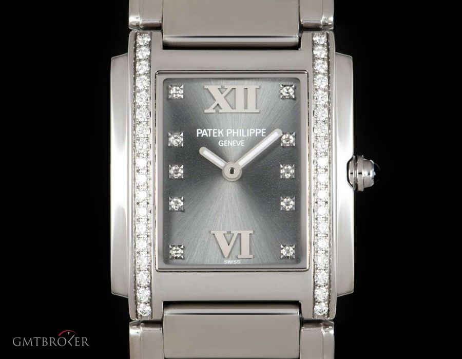 Patek Philippe Twenty-4 Ladies Stainless Steel Eternal Gray Dial 4910/10A 844957