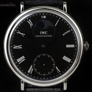 IWC Stainless Steel Black Dial Portofino Moonphase Gen IW544801 730923