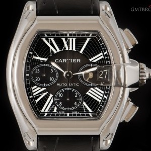 Cartier Roadster Chronograph Stainless Steel Gents Black D W62020X6 824303