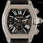 Cartier Roadster Chronograph Stainless Steel Gents Black D