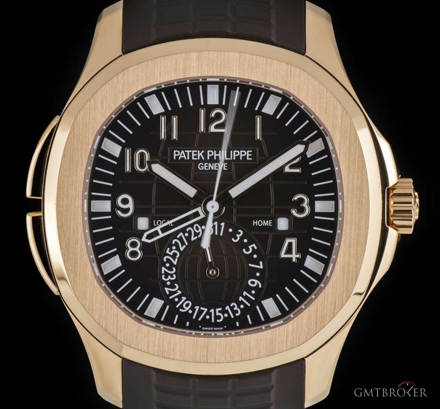 Patek Philippe Aquanaut Travel Time 18k Rose Gold Brown Dial BP 5 5164R-001 781667
