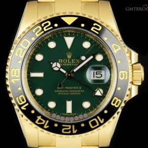 Rolex Unworn GMT-Master II Gents 18k Yellow Gold Green D 116718LN 836794