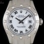 Rolex Pearlmaster Datejust Ladies 18k White Gold White D